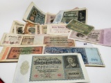 35 German Bank Notes, 18 different varieties/denominations, 1923 & older