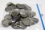 100 Silver Jefferson War Nickels