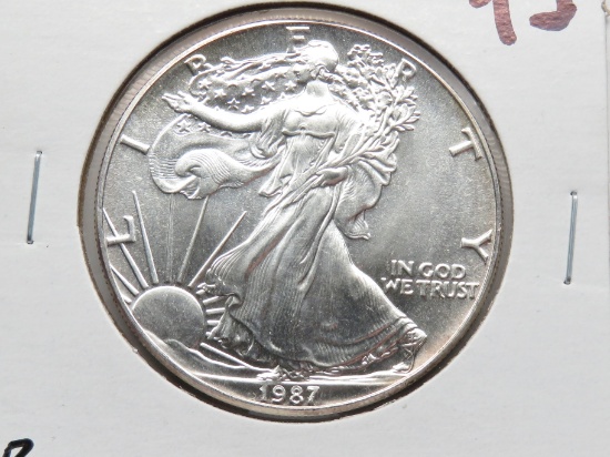 Silver American Eagle BU 1987