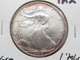 Silver American Eagle GEM BU 1998 light toning