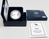 Silver American Eagle Proof 2011W complete