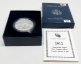 Silver American Eagle BU 2012W  boxed