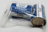 2 Mint Rolls Kennedy Half $ unopened: 2001 P & D
