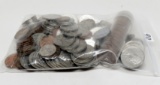 189 Canadian Coins, no silver: 84 Pennys, 35 Five Cent, 22 Ten Cent, 48 -25 Cent
