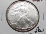2001 Silver American Eagle BU, few tone spots