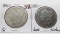 2 Morgan $: 1884S G, 1886-O G ?surface
