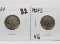 2 Buffalo Nickels: 1924 F, 1924S VG