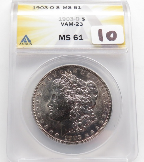 Morgan $ 1903-O VAM 23 ANACS MS61