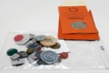 Token Mix: Lucky Penny, Gaming, 6 Advertising, Wooden Nickel, Canada Expo 67 Medallion; 24 State Tax