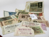 32 Vintage German Notes, 16 varieties, 1908-1923