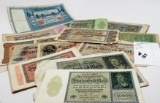 35 Vintage German Notes, 15 varieties, 1919-1924