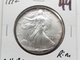 1992 Silver American Eagle CH BU rim toning