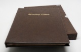 Dansco Mercury Dime Album w/Slipcase, 76 Coins, NO 1916D. 1921 G, 1921D G, Set avg G-BU