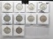 10 Silver Franklin Half $ most circ: 2-1948D, 49DS, 2-50, 50D, 2-51S, 57D