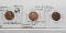 3 Lincoln Cents: 1963D DDO Unc, 1970S DDO CH BU, 1970S large date Unc