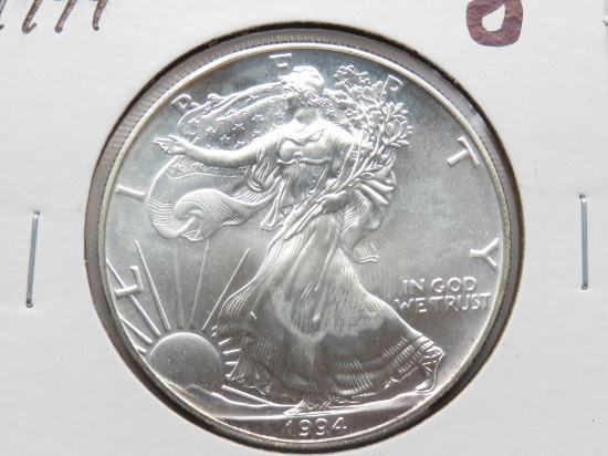 1994 Silver American Eagle CH BU