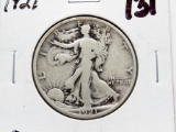 Walking Liberty Half $ 1921 G, better date