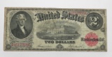 $2 USN 1917 Legal Tender FR57, SN A4617309A, Fine