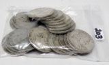 20 Silver Franklin Half $ mixed date, avg circ