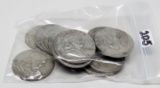 17 Silver Franklin Half $ mixed date, avg circ