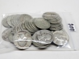 40 Silver Washington Quarters (10 each 30's, 40's, 50's, 60's)