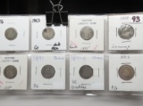 8 Seated Liberty Dimes: 1876 G, 83 G+ dark area, 85 Poor, 87 damage, 89 Poor, 91 AG, 91-O VG scrs, 9
