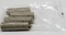 4 Rolls Silver Jefferson War Nickels marked: 37-1943S, 3-43D, 58-44P, 6-44S, 35-45 P, 21-45D, 1-45S