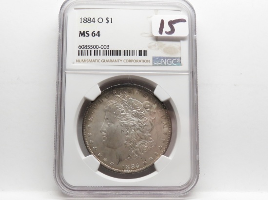 Morgan $ 1884-O NGC MS64