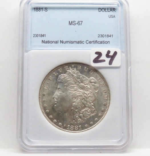 Morgan $ 1881-S NNC MS67