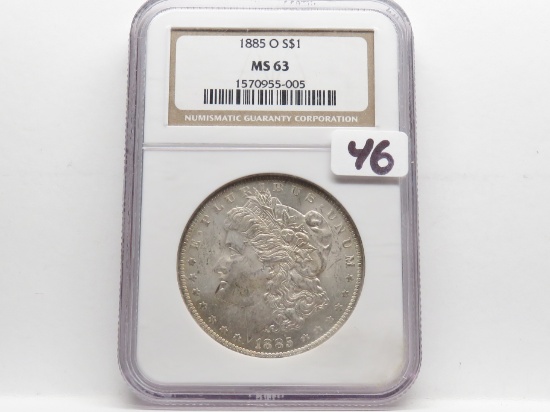 Morgan $ 1885-O NGC MS63