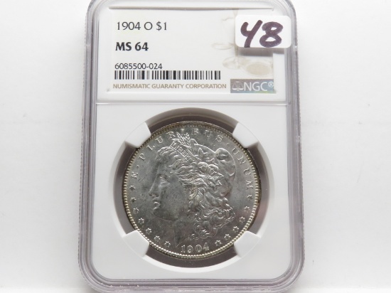 Morgan $ 1904-O NGC MS64