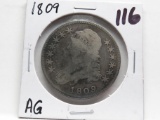 Capped Bust Half $ 1809 AG