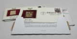 2-1st Day Covers in original packaging each with gold plated stamp: 1995 Civil War, 1996 Paul Bunyan