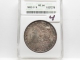 Morgan $ 1882-S ANACS MS64 (Nice rainbow toning)