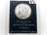 Morgan $ 1897 Black Redfield Collection Holder MS60 (Obverse holder scratches)