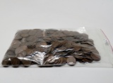 53.3 oz Lincoln Wheat Cents, approximately 490