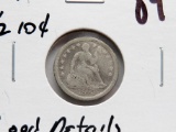 Capped Bust Half Dime 1843 Good problems