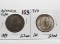 2 Silver Commemorative Half $: 1893 Columbian Expo, 1946 Booker T Washington AU