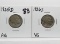 2 Buffalo Nickels better dates: 1925D AG, 1926S VG