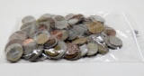 120 World Coins, some silver