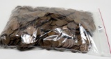1000 Lincoln Wheat Cents, assorted dates