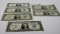 6-$1 Silver Certificate STAR notes, avg F: 1935A, 1935F, 2-1957, 2-1957A