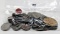 Mixed Lot: 42 Indian Cents w/dt; 15 Buffalo Nickels (11 no dt); 2 V Nickels 1906, 09; 1852 Silver 3