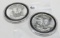 2 Silver American Eagles Unc-BU in plastic holders: 1986, 1987