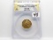 1856S Gold $3 Indian Princess Head Medium S ANACS VF30 details, Mount removed damaged polished