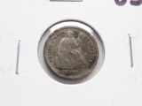 Seated Liberty Half Dime 1863S VF toned