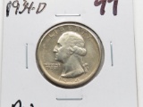 Washington Quarter 1934D AU better date