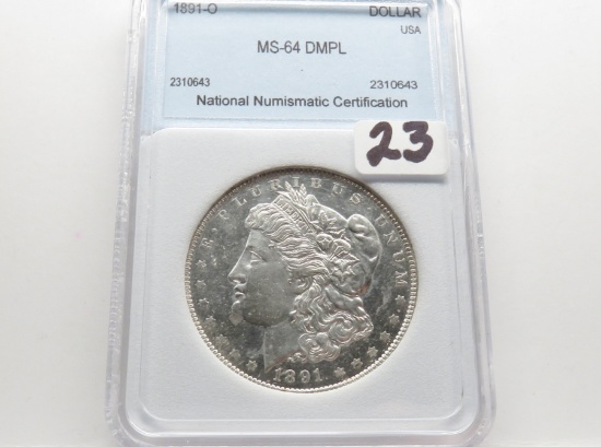 Morgan $ 1891-O NNC MS64 DMPL