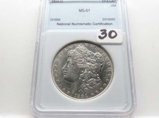 Morgan $ 1894-O NNC MS61