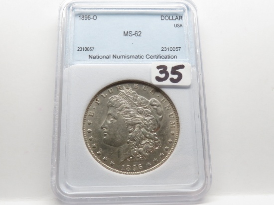 Morgan $ 1896-O NNC MS62